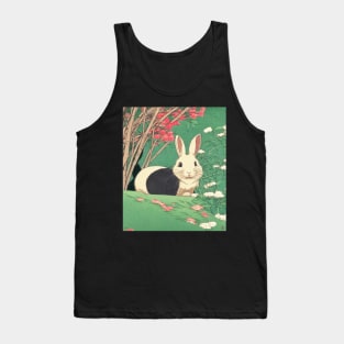 Dutch Rabbit is Just So Cute Piebald Animal Tank Top